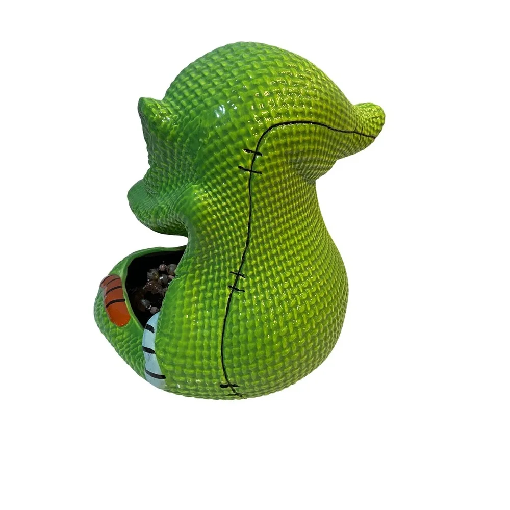 Disney Nightmare Before Christmas Oogie Boogie Ceramic Candy Dish Green 11 Inch‎